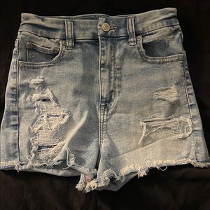 American Eagle Light Blue Denim Shorts